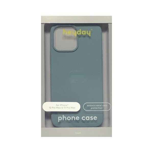 HeyDay iPhone 13 Pro Max Silicone Phone Case with Antimicrobial Protection - Storm Green (Also fits iPhone 12 Pro Max) - DollarFanatic.com
