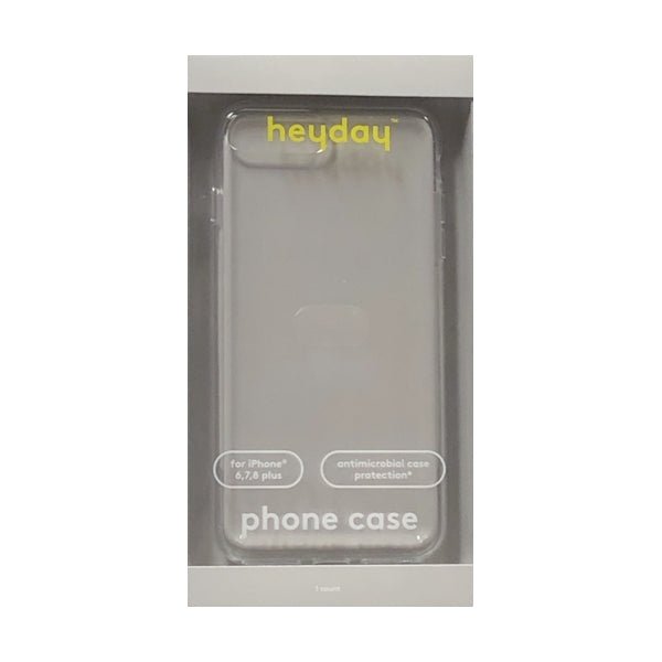 HeyDay iPhone 8 Plus Clear Hard Shell Phone Case with Rubber Bumpers - Clear (For iPhone 8 Plus, iPhone 7 Plus, iPhone 6/6s Plus) Antimicrobial Protection - DollarFanatic.com