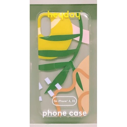 HeyDay iPhone Clear Hard Shell Case with Rubber Bumpers - Multicolor Tropic (For iPhone X, XS) - DollarFanatic.com