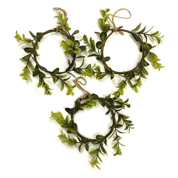 IG Design Artificial Spring Mini Wreaths - 3" each (3 Pack) - $5 Outlet