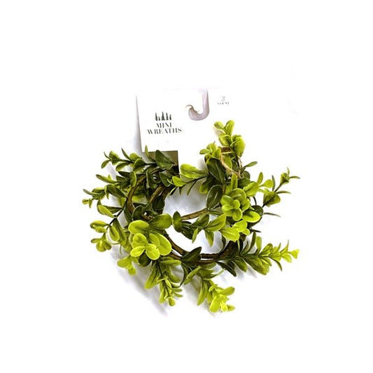 IG Design Artificial Spring Mini Wreaths - 3" each (3 Pack) - $5 Outlet