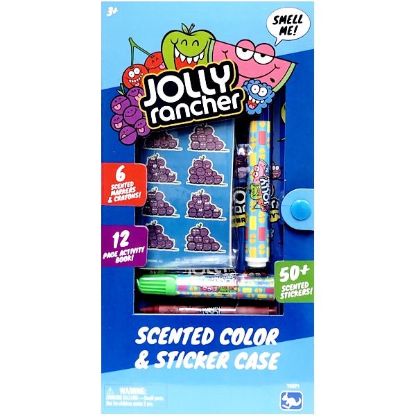 Jolly Rancher Scented Color and Sticker Activity Storage Case (Includes Coloring Pad and Scented Stickers, Crayons, Markers) - DollarFanatic.com