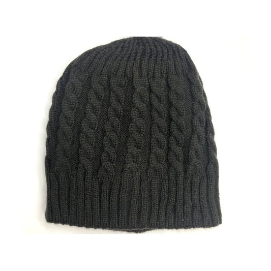 Kedi Designs Twisted Cable Knit Beanie Hat - Textured Ribbed (Select Color) Warm, Fitted Design - DollarFanatic.com