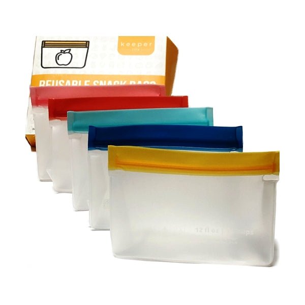 Keeper Life Reusable Gusseted Storage Bags - 12 oz./1.5 Cups (5 Pack) Leaf Proof & Freezer Safe - DollarFanatic.com