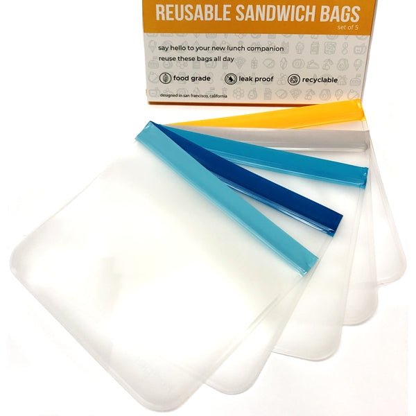 Keeper Life Reusable Storage Bags - Quart Size (5 Pack) Food Safe, Freezer Safe - DollarFanatic.com