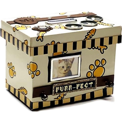 KeyPoint My Purr-Fect Cat Personalized Photo Frame Keepsake Coin Bank - $5 Outlet