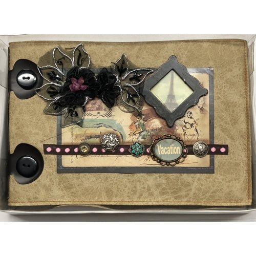 Keypoint Vacation Memories 4" x 6" Scrapbook Photo Album - Gift Boxed (Holds 32 Pictures) - DollarFanatic.com