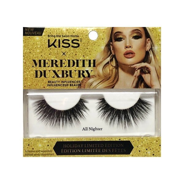 Kiss x Meredith Duxbury Holiday Limited Edition Eye Lashes - All Nighter (LMP04X) Adhesive sold separately - DollarFanatic.com