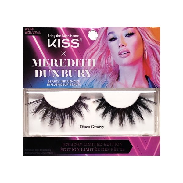 Kiss x Meredith Duxbury Holiday Limited Edition Eye Lashes - Disco Groovy (LMP07X) Adhesive sold separately - DollarFanatic.com