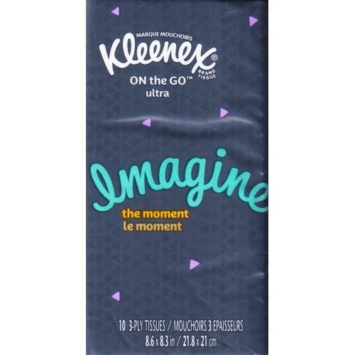Kleenex 3-Ply Facial Tissues Pack (10 count) Pocket Travel Size - DollarFanatic.com
