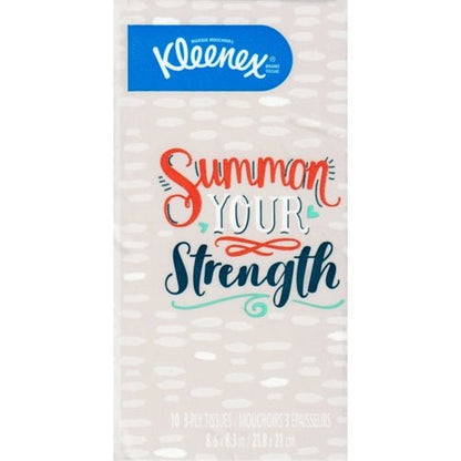 Kleenex 3-Ply Facial Tissues Pack (10 count) Pocket Travel Size - DollarFanatic.com