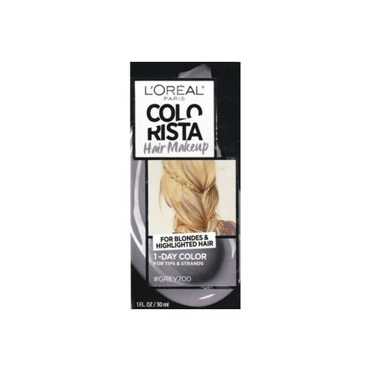 L'Oreal Colorista Hair Makeup 1-Day Hair Color Kit (Grey700) For Blondes & Highlighted Hair - DollarFanatic.com