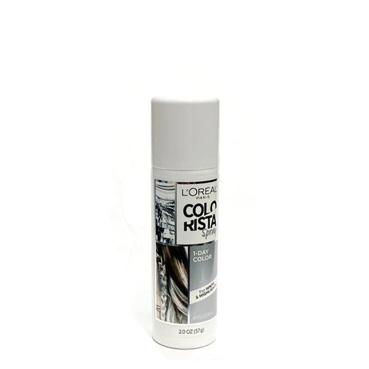 L'Oreal Colorista Hair Spray 1-Day Hair Color (Silver01) For Hints & Highlights - $5 Outlet