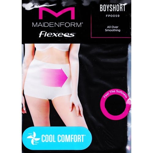 Maidenform Flexees Light Boyshort Shapewear - Black (Small) Cool Comfort - $5 Outlet