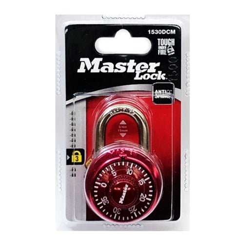 Master Lock Dial Combination Lock Model No. 1530DCM (Select Color) - DollarFanatic.com