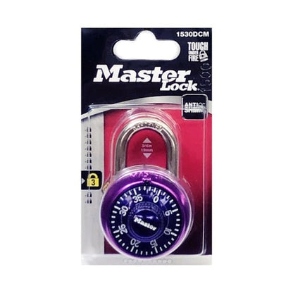 Master Lock Dial Combination Lock Model No. 1530DCM (Select Color) - DollarFanatic.com