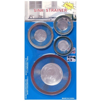 Mesh Sink Strainers - Assorted Sizes (4 Pack) - DollarFanatic.com