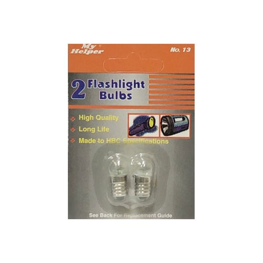 My Helper Flashlight Replacement Light Bulbs - No. 13 (2 Pack) - DollarFanatic.com