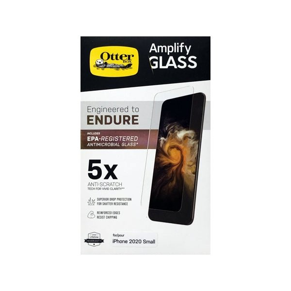 OtterBox Amplify Glass Screen Protector for iPhone 12 Mini (Antimicrobial Protection) - DollarFanatic.com