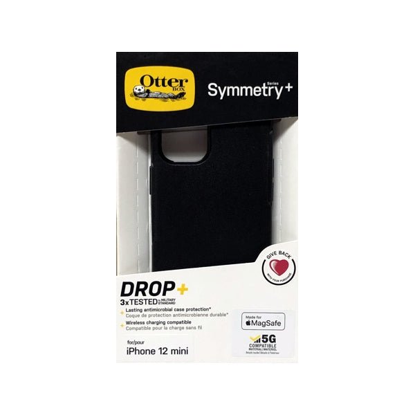 OtterBox iPhone 12 Mini Symmetry Series Protective Phone Case - Matte Black (77-81012) For iPhone 12 Mini - $5 Outlet