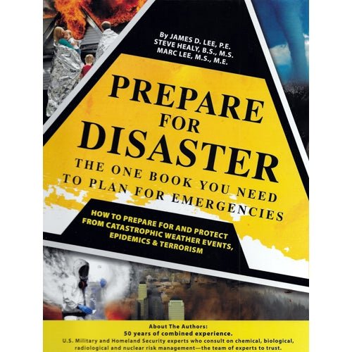 Prepare for Disaster - The One Book You Need to Plan for Emergencies (221 Pages) Spiralbound Book - DollarFanatic.com