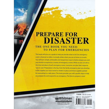 Prepare for Disaster - The One Book You Need to Plan for Emergencies (221 Pages) Spiralbound Book - DollarFanatic.com