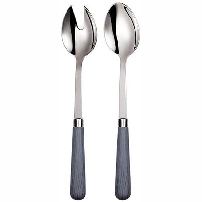 Quid Novi Premium Stainless Steel Salad Fork & Spoon - Corsica Collection (2-Piece Set) - DollarFanatic.com