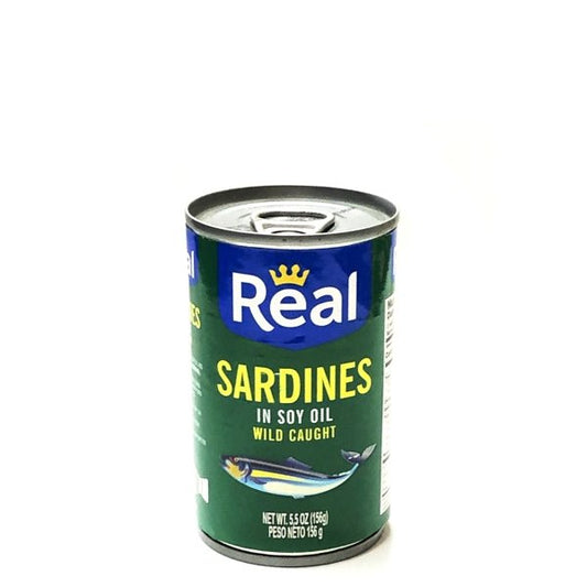 Real Sardines in Soy Oil (Net Wt. 5.5 oz.) - DollarFanatic.com