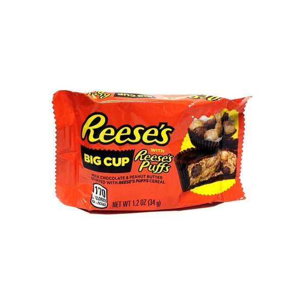 Reese's Big Cup with Reese's Puffs Chocolate & Peanut Butter Candy Bar (Net Wt. 1.2 oz.) - DollarFanatic.com