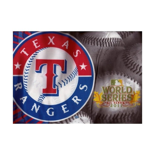 Rico Industries Texas Rangers Car Flag - 2011 World Series Collectible (15" x 11") - $5 Outlet