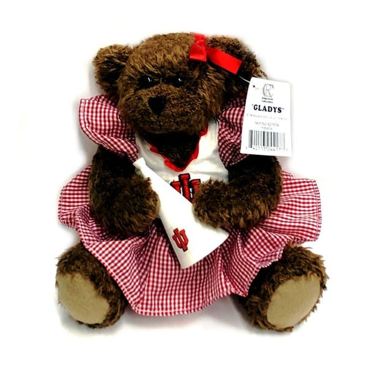 Ridgewood Collectibles Indiana Hoosiers Cheer Bear Plush Stuffed Animal - 4218IN Gladys (10") - $5 Outlet