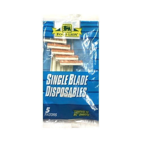 Single Blade Disposable Shavers (5 Pack) - DollarFanatic.com