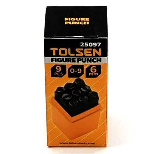 Tolsen 9 Piece Figure Punch Set with Storage Box (25097) - $5 Outlet