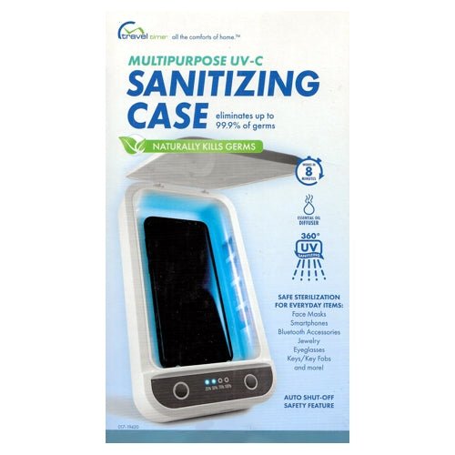Travel Time Multipurpose UV-C Sanitizing Case Box with Essential Oil Diffuser (USB Powered) Kills up to 99.9% of Germs - $5 Outlet