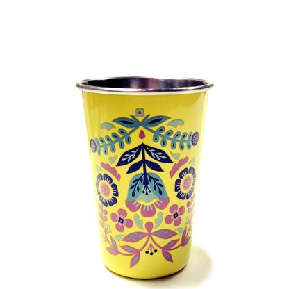 True Blush Stainless Steel Tumbler - Frida Floral (12 oz.) Select Color - DollarFanatic.com