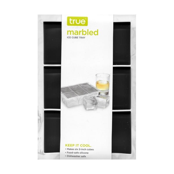 True Silicone Marbled Ice Cube Tray - 2" Ice Cubes (1 Pack) - DollarFanatic.com