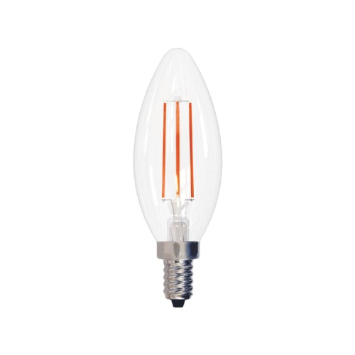 TW Lighting 3.5W Decorative B11 LED Filament Light Bulb - Clear Warm White (40W Equiv.) - DollarFanatic.com