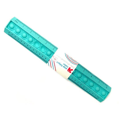 Up & Up Flexible Pop Fidget Ruler - Aqua (Standard 12 in./30 cm.) - DollarFanatic.com