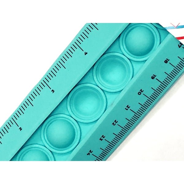 Up & Up Flexible Pop Fidget Ruler - Aqua (Standard 12 in./30 cm.) - DollarFanatic.com
