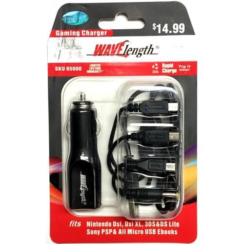 Wavelength USB Handheld Gaming Car Charger Kit (For Micro USB Devices, Nintendo Dsi, 3DS, Sony PSP) - $5 Outlet
