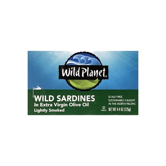 Wild Sardines in Extra Virgin Olive Oil - Lightly Smoked (Net Wt. 4.4 oz.) - DollarFanatic.com